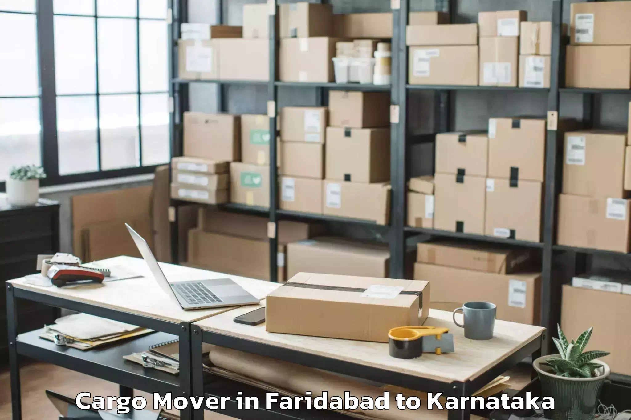 Book Faridabad to Channarayapatna Cargo Mover Online